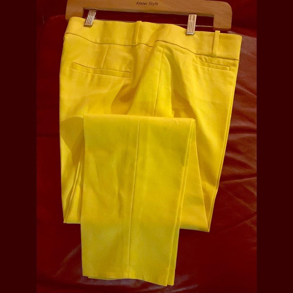 Loft Fashion Yellow straight leg pants